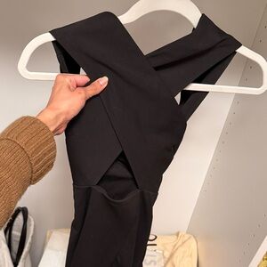 Solace London Black Strapless Dress